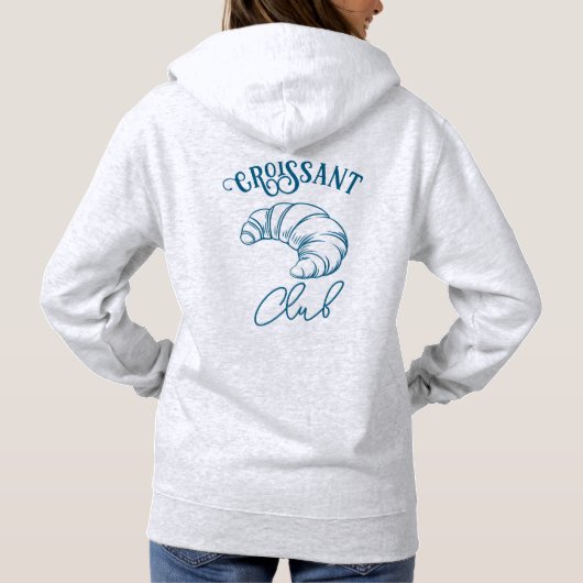 Croissant Club Hoodie (Rückseite)