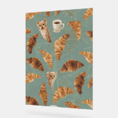 Croissant Crawl Cats, Coffee & French Bakery Chaos Acrylschild (Winkel)