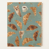 Croissant Crawl Katzen, Kaffee & Französischer Pla Planer (Rückseite)