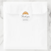 Croissant Cream Baking Thank You Sticker (Tasche)