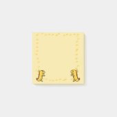 Croissant Dinosaur Sticky Notes Post-it Klebezettel (Vorderseite)