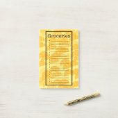 Croissant-Einkaufsliste Post-it Klebezettel (Auf Schreibtisch)