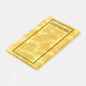 Croissant-Einkaufsliste Post-it Klebezettel (angewinkelt)
