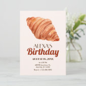 Croissant Einladung (Stehend Vorderseite)