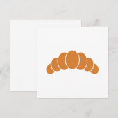 Croissant-Flachkarte (Vorne/Hinten)