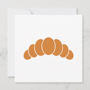 Croissant-Flachkarte