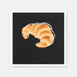 Croissant France Travel Eiffel Tower Serviette