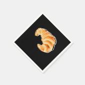 Croissant France Travel Eiffel Tower Serviette (Ecke)