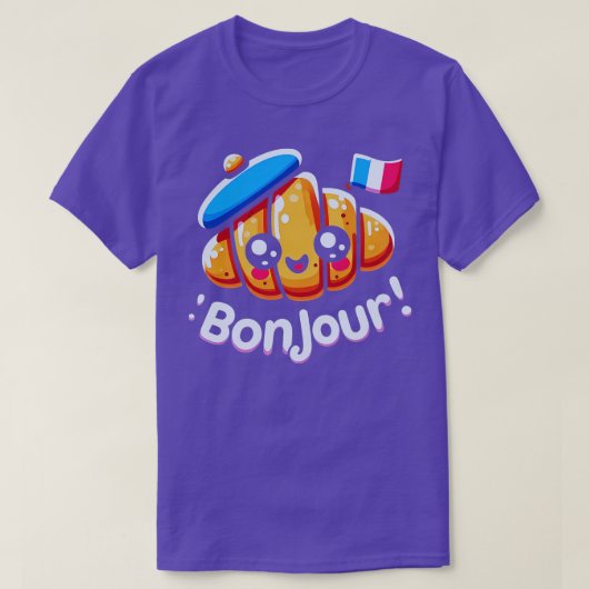 Croissant Funny French Baking Quote 1 T-Shirt (Design vorne)