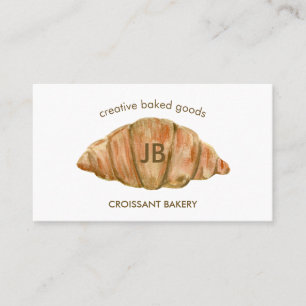 Croissant Gebäck Boulangerie Visitenkarte