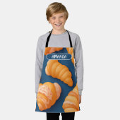 Croissant Geometric Personalisiertes Muster Schürze (Getragen)