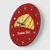 Croissant Große Wanduhr (Winkel)