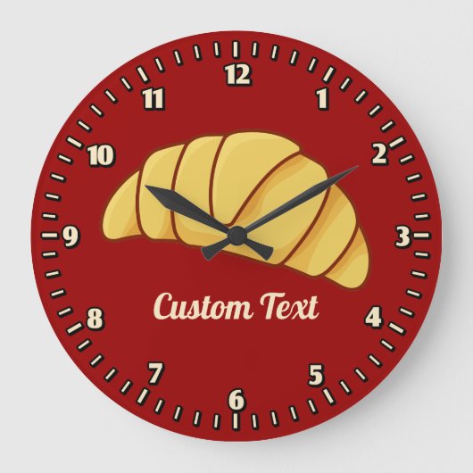 Croissant Große Wanduhr (Vorderseite)