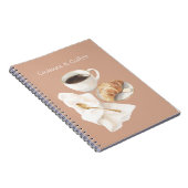 Croissant & Kaffee Notizblock (Rechte Seite)