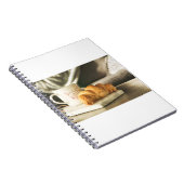 Croissant-Kaffee Notizblock (Rechte Seite)