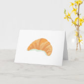 Croissant Karte (Gelbe Blume)