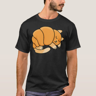 Croissant Katze Süßes Gebäck Tier Wortspiel Kunst T-Shirt