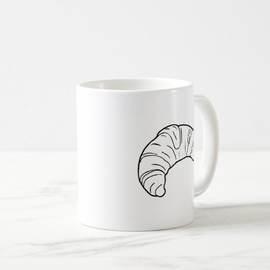 Croissant - Klassische Tasse (VorderseiteRechts)