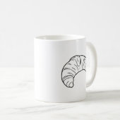 Croissant - Klassischer Becher Kaffeetasse (VorderseiteRechts)