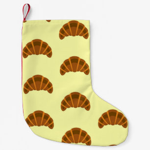 Croissant-Liebhaber Hellgelb Frankreich Französisc Kleiner Weihnachtsstrumpf