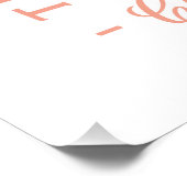 Croissant liebt rosa Bogen ästhetisch Poster (Ecke)