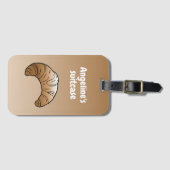 Croissant Luggage Tag Gepäckanhänger (Vorderseite (Horizontal))