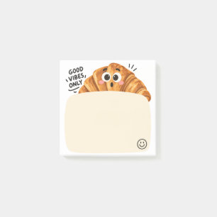 Croissant mit guter Laune Post-it Klebezettel