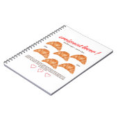 Croissant Notizblock (Linke Seite)