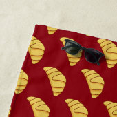 Croissant Pattern Beach Towel Strandtuch (Beispiel)