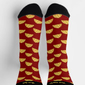 Croissant Pattern Socks Socken (Oben)
