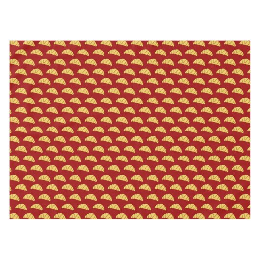 Croissant Pattern Tischdecke (Vorderseite (Horizontal))