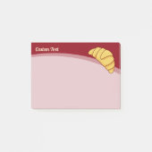 Croissant Post-it Klebezettel (Vorderseite)