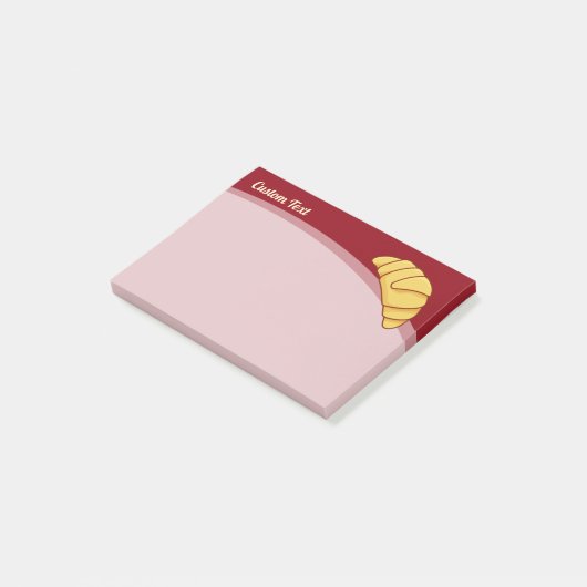 Croissant Post-it Klebezettel (angewinkelt)