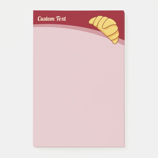 Croissant Post-it Klebezettel (Vorderseite)
