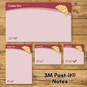 Croissant Post-it Klebezettel