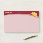Croissant Post-it Klebezettel (Auf Schreibtisch)