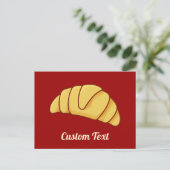 Croissant Postcard Postkarte (Stehend Vorderseite)