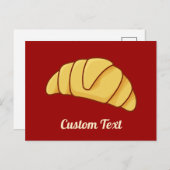 Croissant Postcard Postkarte (Vorne/Hinten)