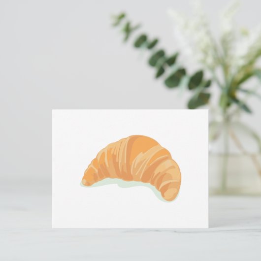 Croissant Postkarte (Stehend Vorderseite)
