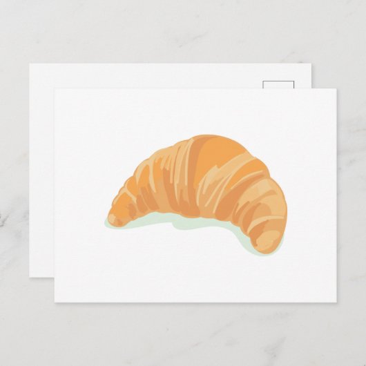 Croissant Postkarte (Vorne/Hinten)