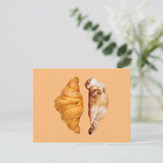 Croissant Postkarte (Stehend Vorderseite)