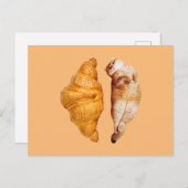 Croissant Postkarte (Vorne/Hinten)