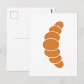 Croissant Postkarte (Vorne/Hinten)