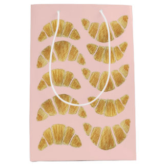 Croissant Rose Geschenktasche Mittlere Geschenktüte