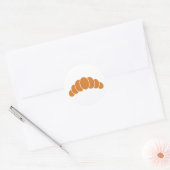 Croissant Runder Aufkleber (Umschlag)