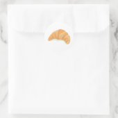 Croissant Runder Aufkleber (Tasche)