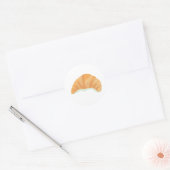 Croissant Runder Aufkleber (Umschlag)