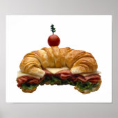 Croissant Sandwich Poster (Vorne)