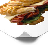 Croissant Sandwich Poster (Ecke)