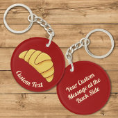 Croissant Schlüsselanhänger